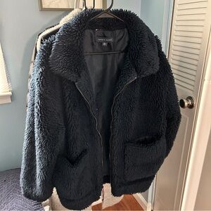 dark navy TOMMY HILFIGER sherpa jacket